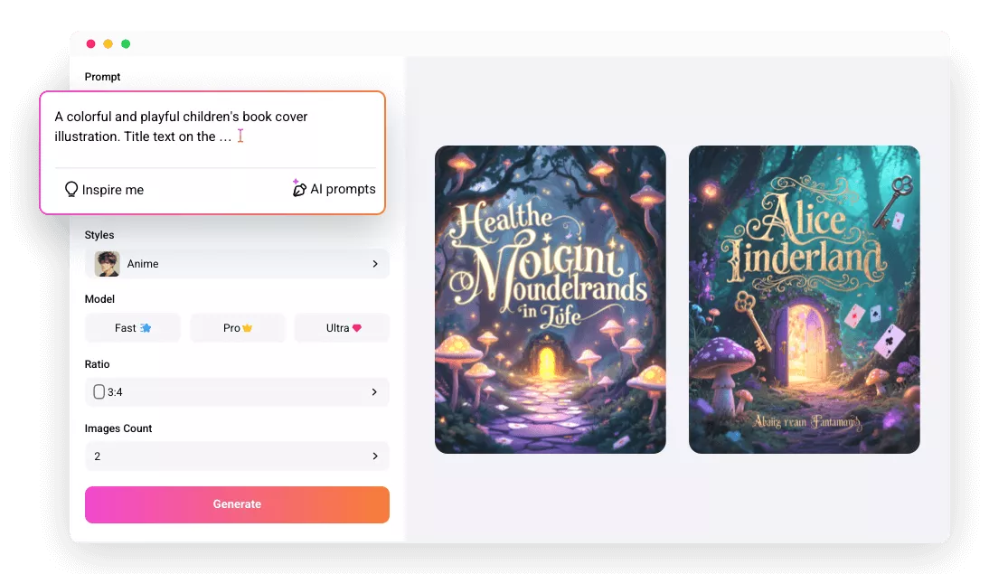 AI Book Cover Generator Online